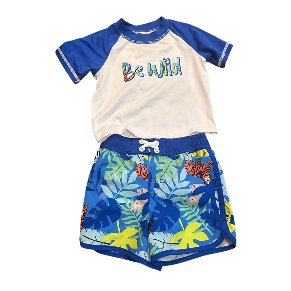 Wonder Nation Be Wild Swim Suit Set for Boys Size 6-9 Months
